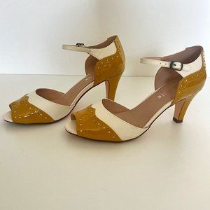 Patent Leather Block Heel